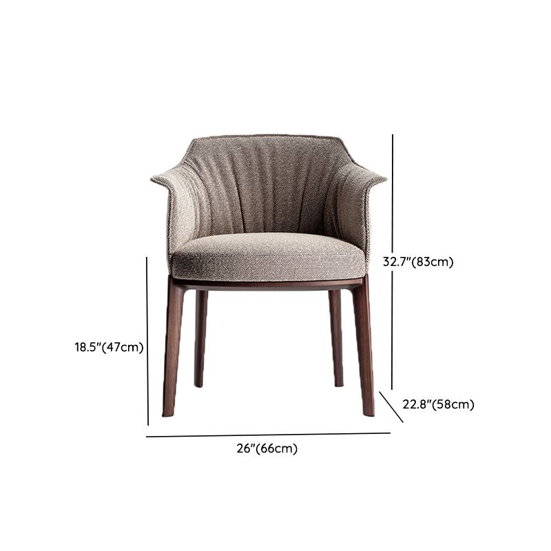 Mid-Century Modern Arm Chair Living Room Arms Included Basic Four Leg Armchair