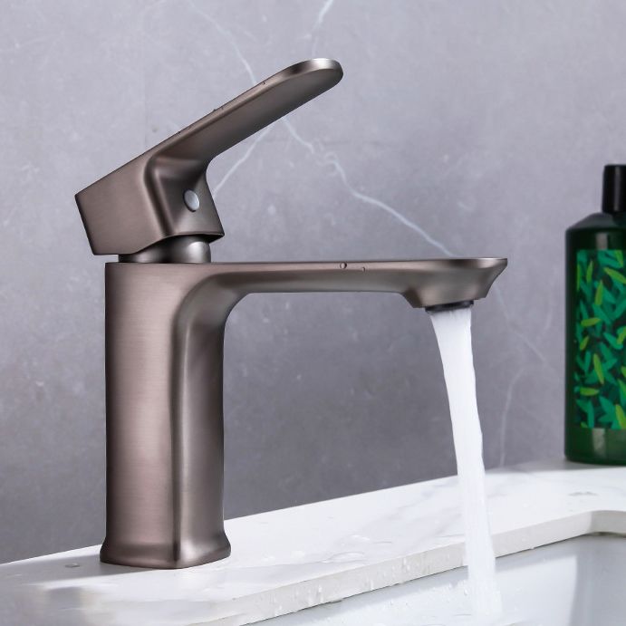 Modern Sink Faucet Pure Color Copper Vessel Sink Faucet for Bathroom