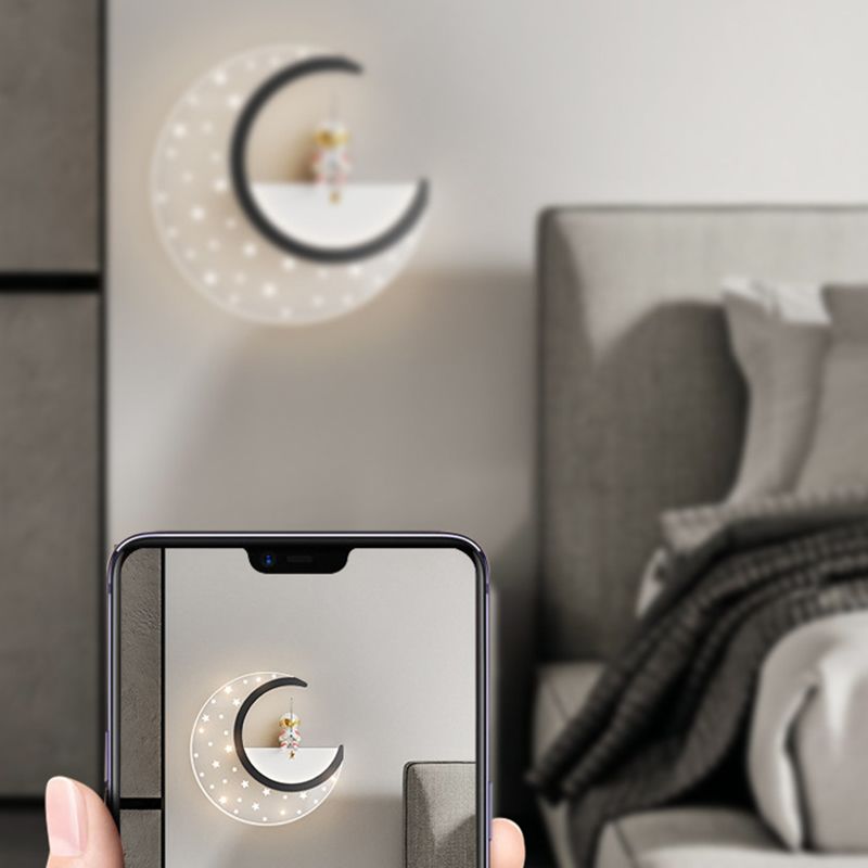 Children Wall Mount Light LED Resin Wall Light with Acrylic Shade for Kid's Room