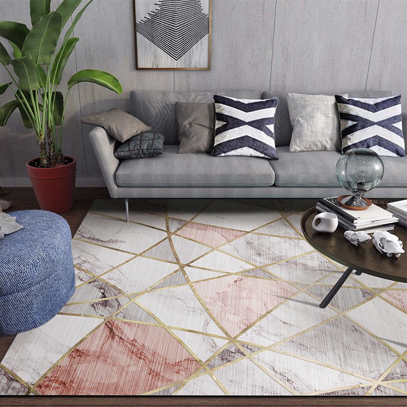 Gorgeous Carpet Trendy Polyester Area Rug Living Room Area Carpet with Non-Slip Backing