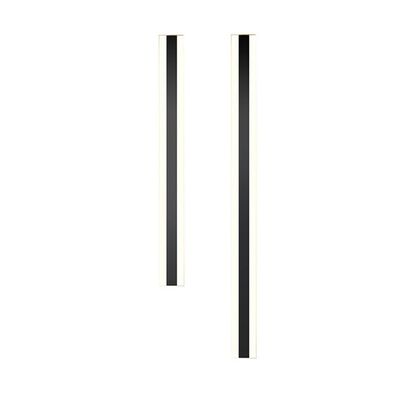 Black LED Wall Lamp in Modern Minimalist Acrylic Linear Wall Light