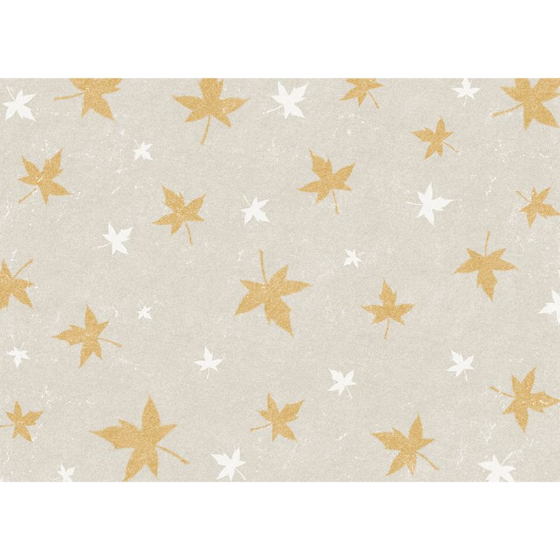 Plant Illustration Mural Wall Decor Mildew Resistant for Living Room Study Room