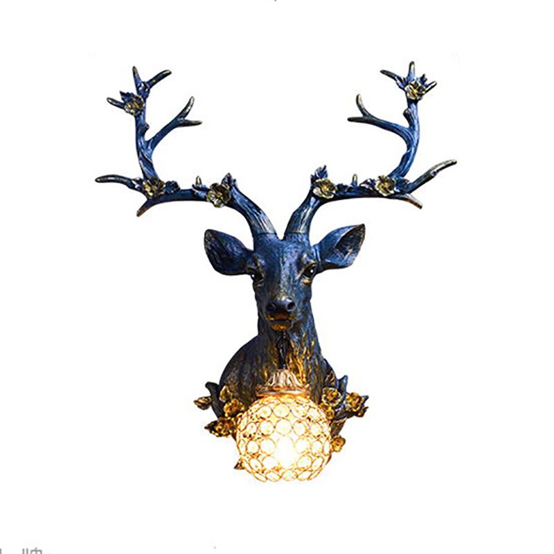 Apparecchiatura da parete a parete di cervo in stile moderno