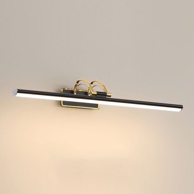 Luce murale a specchio in metallo lineare Moderna Montaggio a 1 lutto Montaggio parete