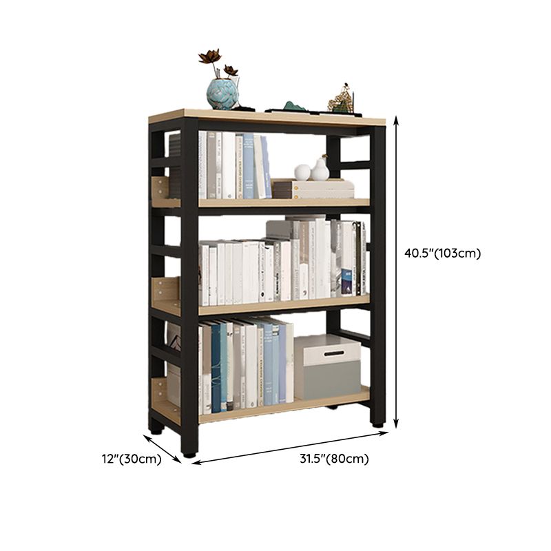 Scandinavian Open Back Shelf Bookcase Shelves Included for Home Office