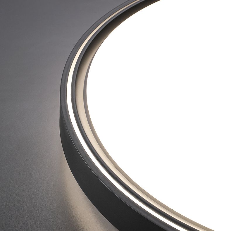 Plafoniera a LED circolare in acrilico in moderna semplicità apparecchio da soffitto in ferro battuto per camera da letto