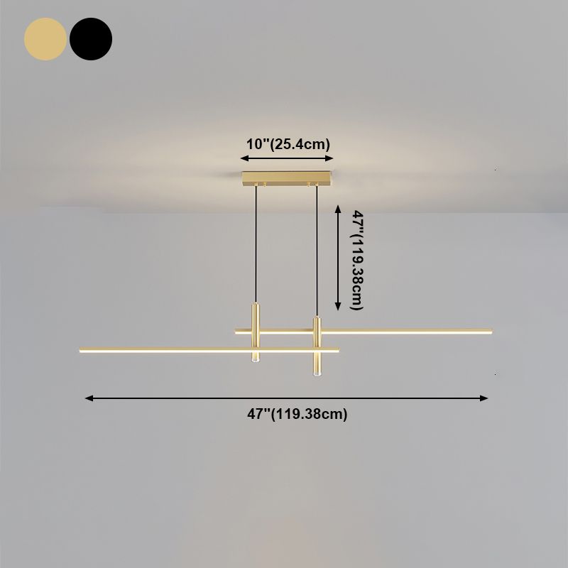 Moderno Simple LED Island Light Comedor accesorio de lámpara colgante