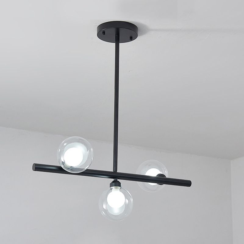 Glass Linear Island Lighting Simplicity Pendant Light Fixture for Dining Room