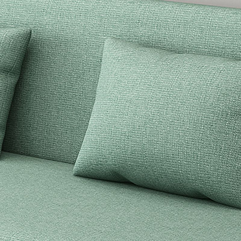 Square Arm Split Back Nordic Fabric 3-seat Sofa Spleeper Sofa 28.74" D x 35.43" H