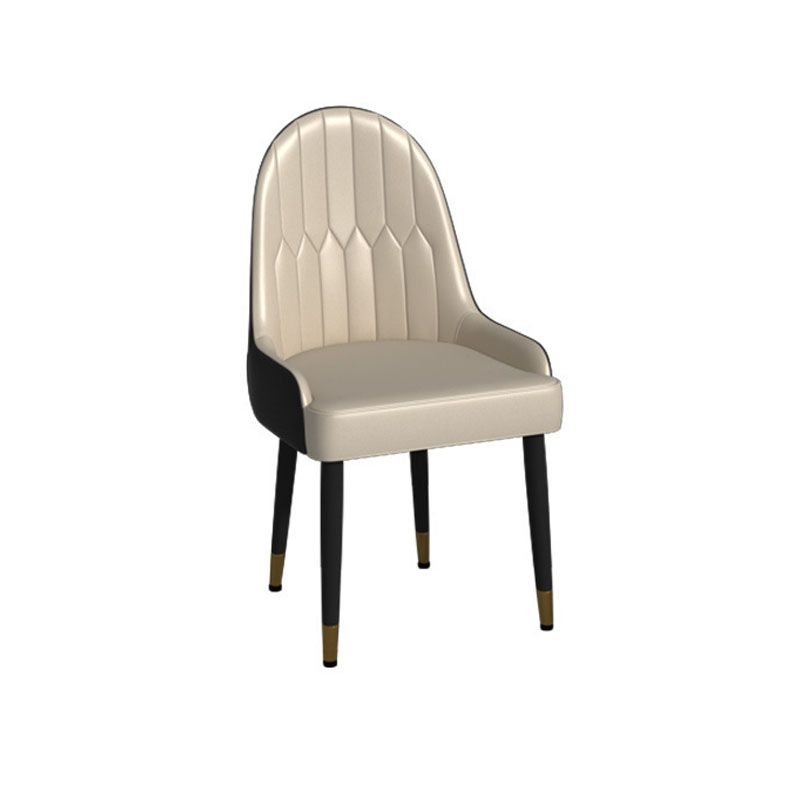 Contemporary Black Dining Table Set 1/2/7 Pieces Metal Dining Set with Padded Chairs