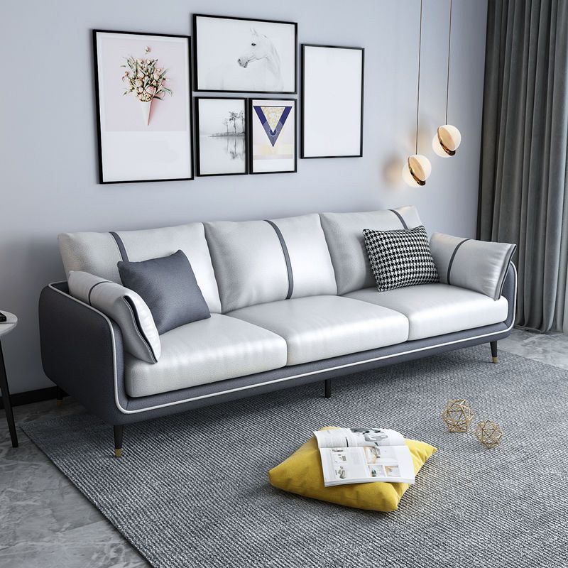 Stationäre Färbung resistent 3 Sitzer Wohnzimmer Standardsofa mit mehreren Kissen
