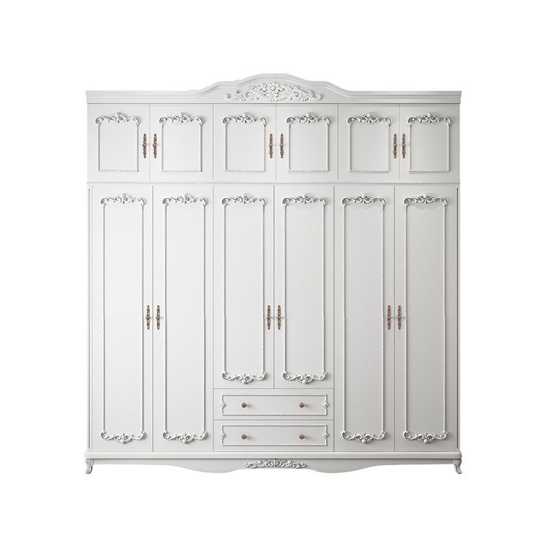French Country Wardrobe Armoire Engineered Wood Wardrobe Cabinet