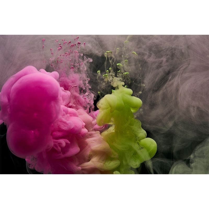 Huge Explosion Mural Decal Modern Novelty Abstract Wall Art in Multi Color