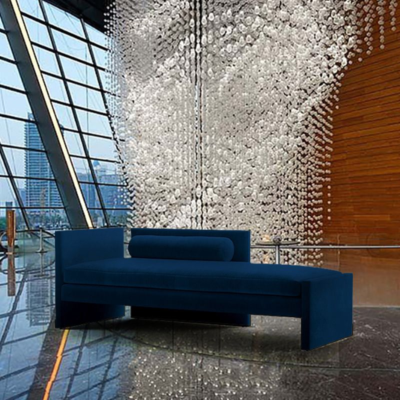 Modern Style Velvet Lounge Chair for Living Room and Bedroom