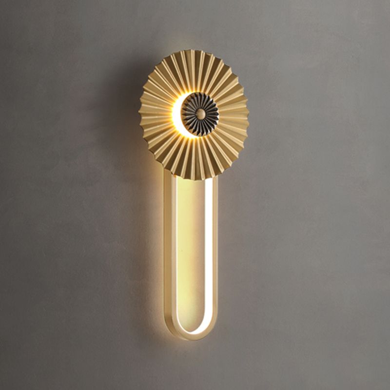 2 - Light Gold LED Bath Bar Solid Brass Post Modern Bathroom Vanity Lighting