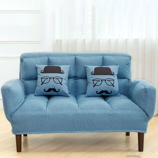 Contemporary Upholstered Chaise Lounge Recessed Arms Chaise Lounge