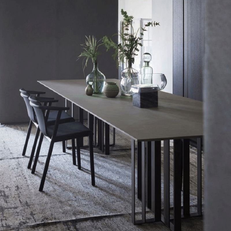 Rechthoek eettafel traditionele luxe dennen vaste houten meubels