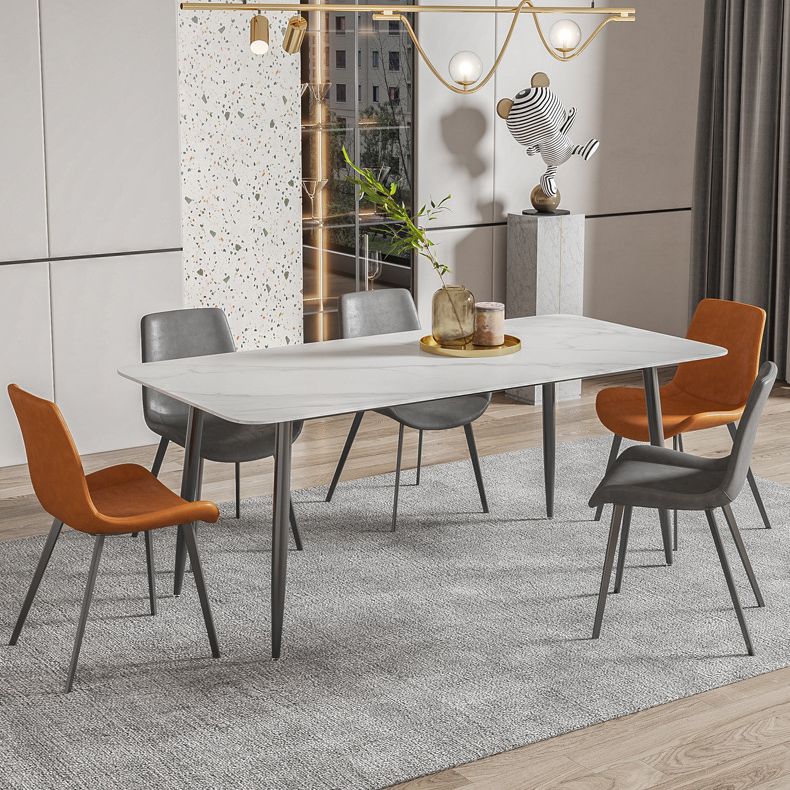 Modern Dining Room Dinner Kitchen Table 4 Legs Stone Dining Table