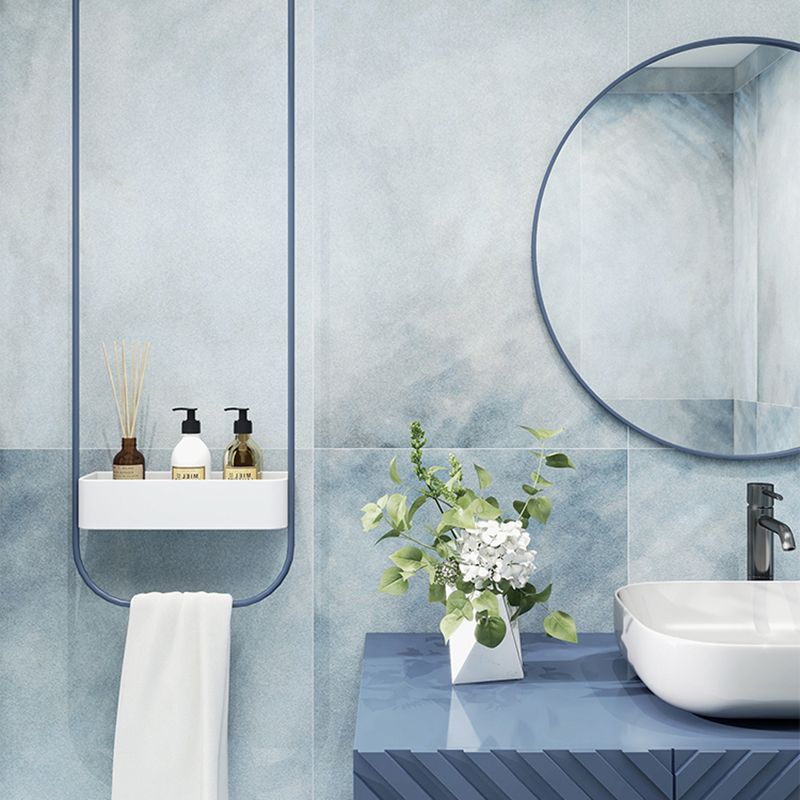 Blue Singular Tile Modern Marble Rectangular Floor and Wall Tile