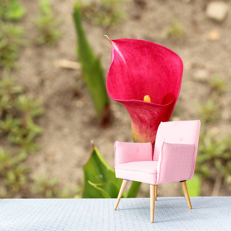 Modern Calla Lily Mural Wallpaper Stain Resistant Wall Covering for Room