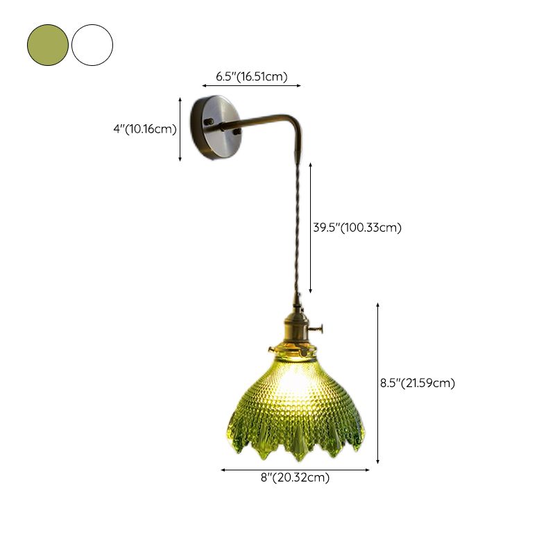 Postmodern Wall Light Sconce Colorful Glass Wall Light Fixture for Bedroom