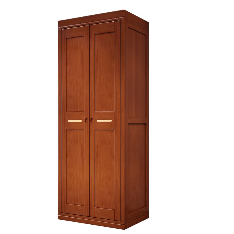 Rubberwood Wardrobe Armoire Traditional Wardrobe Cabinet for Home