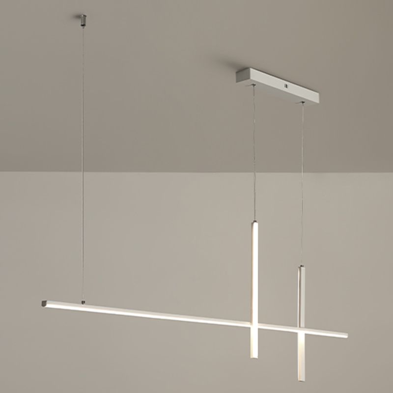 Modern Linear Island Pendant Lights Metal Ceiling Pendant Light for Dining Room