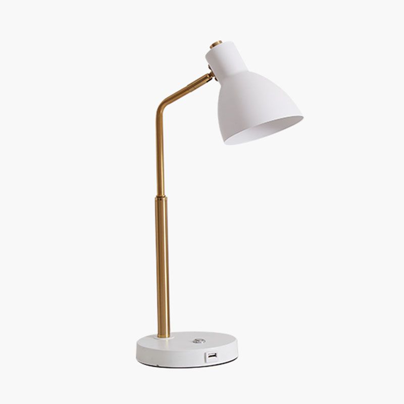 1 tavolo da cono leggero luce secolo di secolo moderno lampada da tavolo da tavolo in metallo