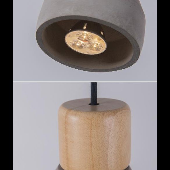 Nordic Colorful Cement Hanging Ceiling Light Mason Jar Hanging Lights for Coffee Shop