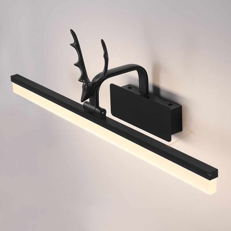 Luce nordica in stile stravagante rettangolare vanity wall light metal vanity light