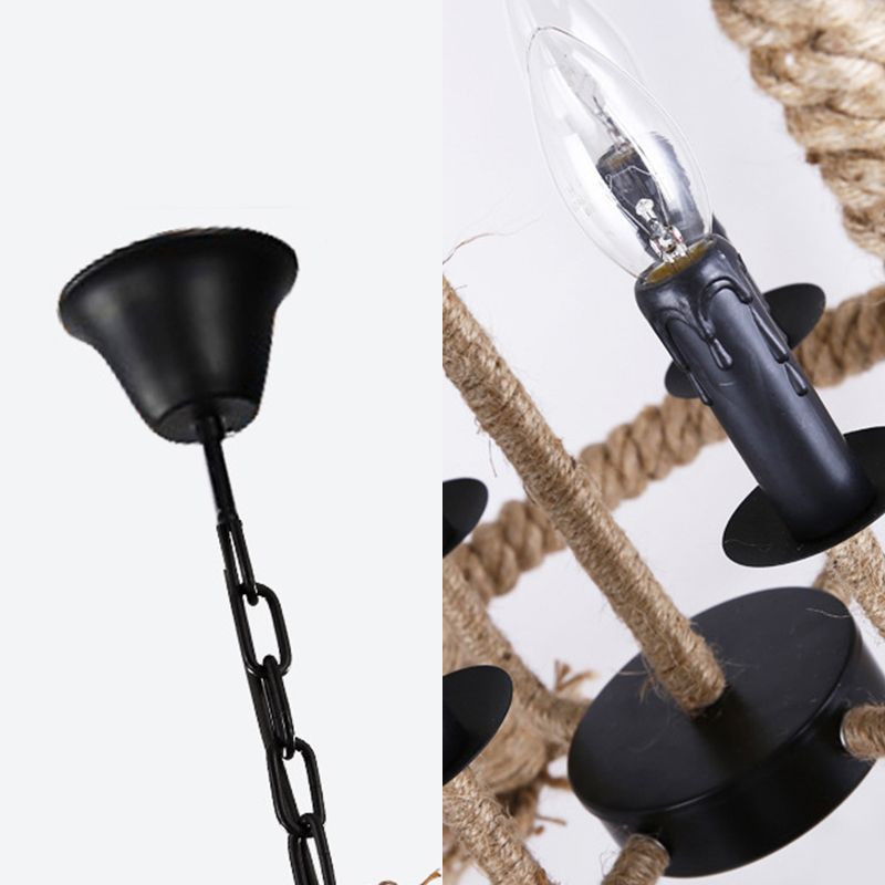 BEIGE 4 luci lampada lampadina tradizionale cilindro cilindro a pendente per sala da pranzo