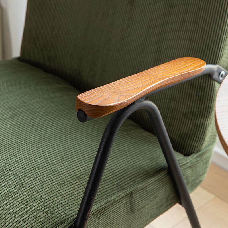Mid-Century Modern Arm Chair Living Room Arms Included Square Arms Accent Chair