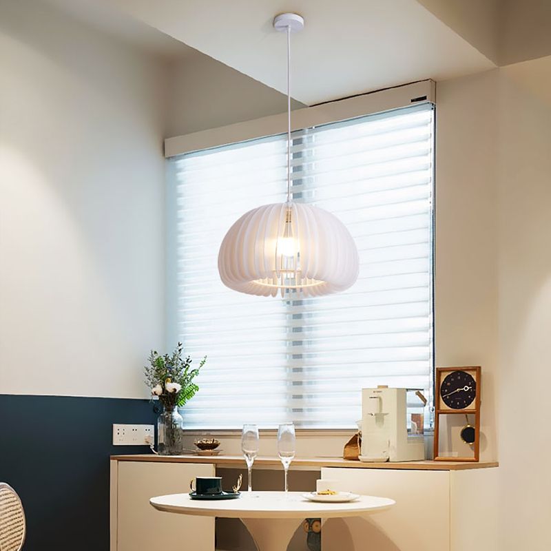 Forme de citrouille de style moderne Hanging Sconce Metal 1 Pendante lumineuse pour salle à manger