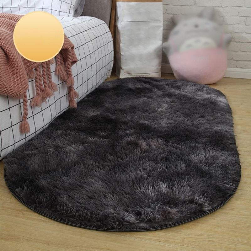 Tapis de couleur en polyester en peluche élégant tapis de soins faciles pour le salon