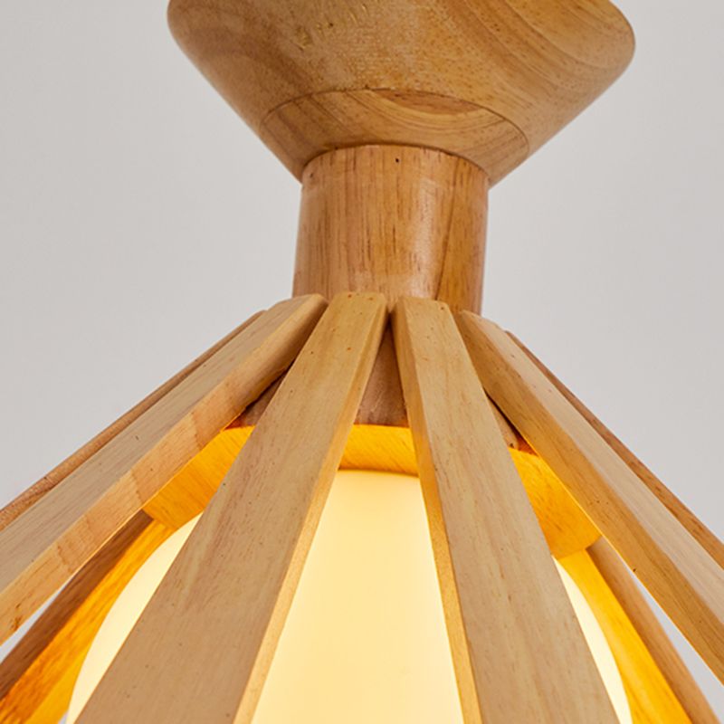 Moderne Holzanhänger Leuchten Leuchten minimalismus 1 Licht Esszimmer hängen Licht