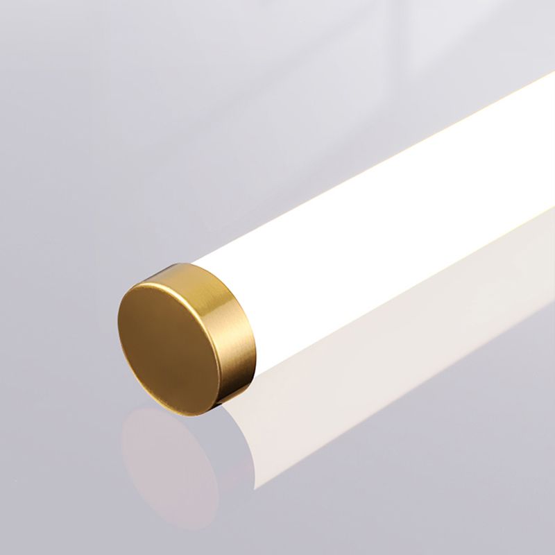 Tube metalen wand gemonteerd licht Simplicity Style LED goudzwart wandlamp armatuur