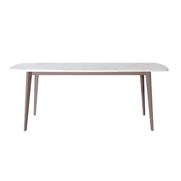 Nordic Dining Set 1/4/5 Pieces Sintered Stone Dining Table with Leather Chairs