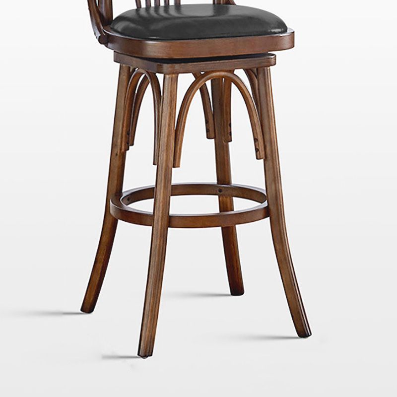 Contemporary Wooden Counter Height Stools Armless Bar Stool for Living Room