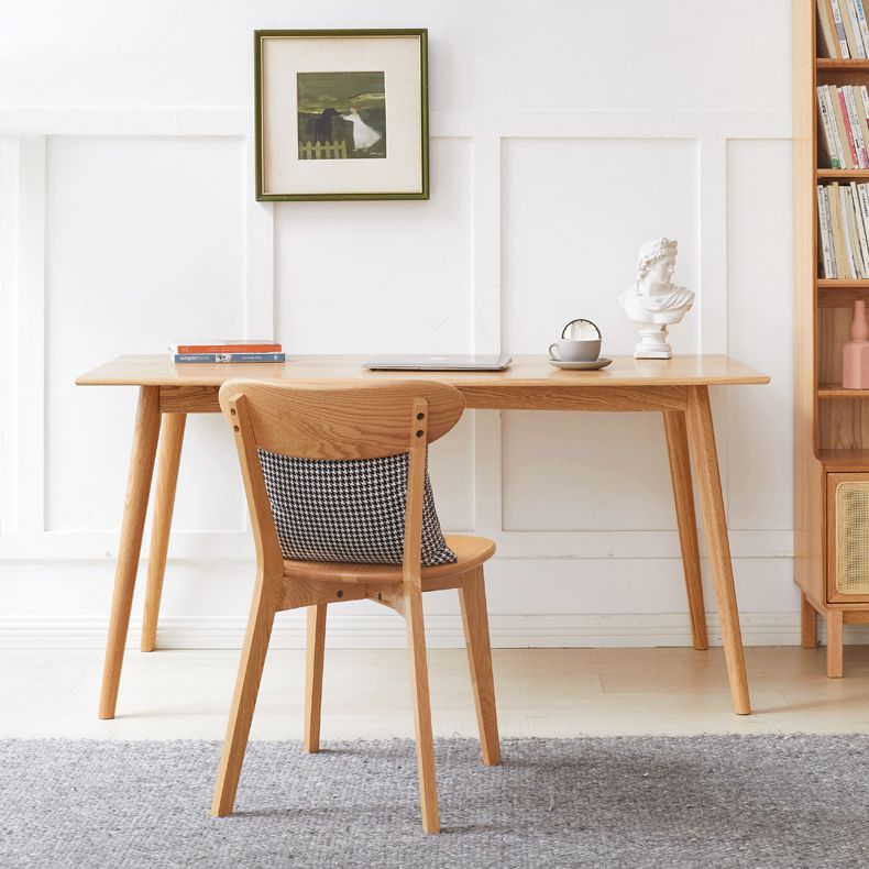 Eigentijdse eettafel eiken stevige houten tafel met 4 poten voor keuken diner eetkamer