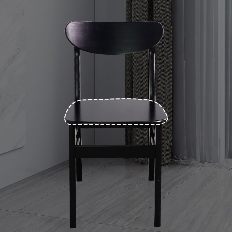Silla auxiliar de comedor tapizada escandinava Silla de comedor con respaldo abierto