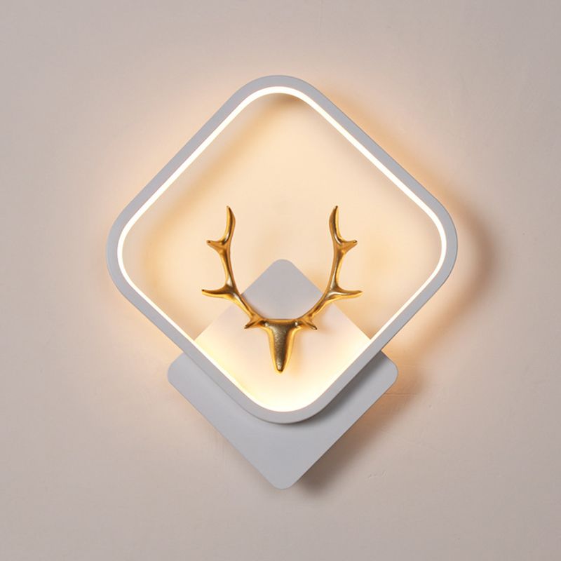 Contemporary Style Geometric Wall Mounted Lamps Metal 1 Light Wall Sconces