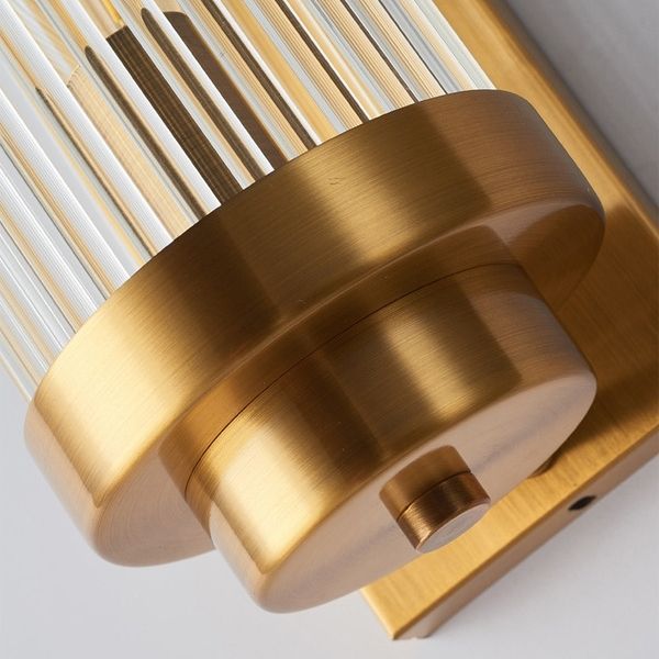 Crystal Geometric Shade 2-Lights Wall Sconce Modern Style Wall Mount Light Fixture