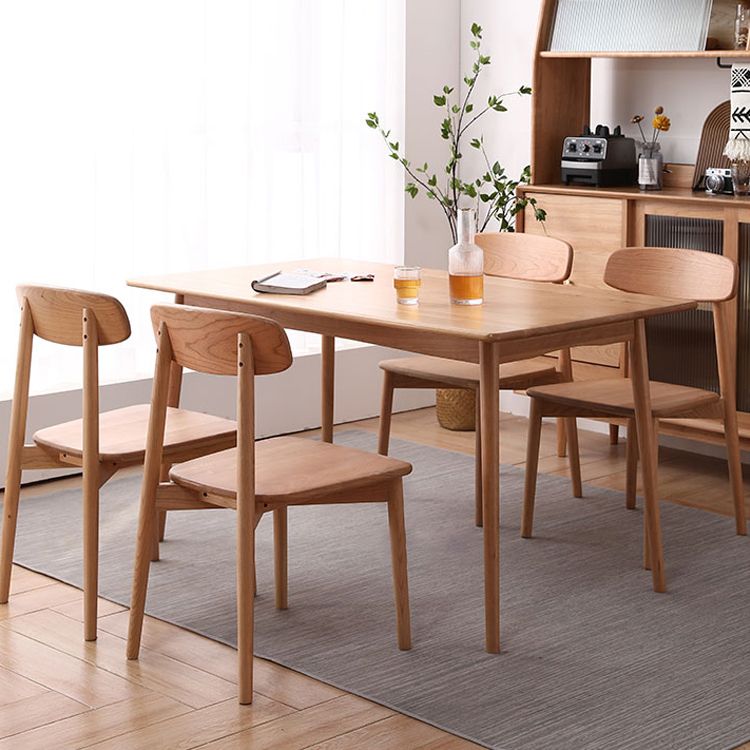 Solid Wood 4 Legs Dining Site Table eigentijdse dinette tafel voor thuiskeuken