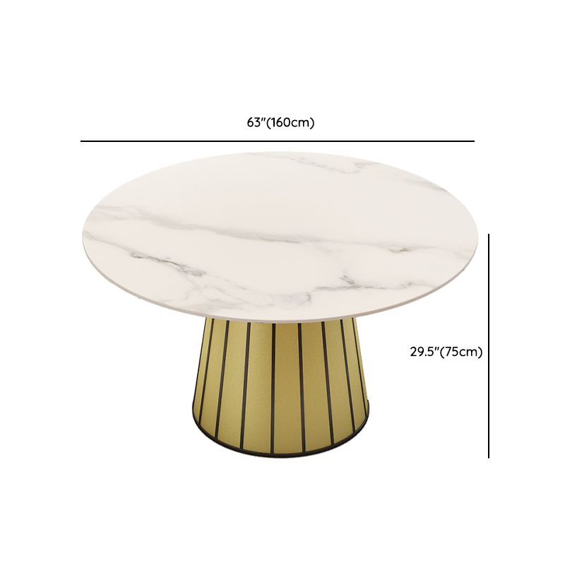 Nordic Round Stone Dining Table 1/7 Pieces Dining Set for Kitchen
