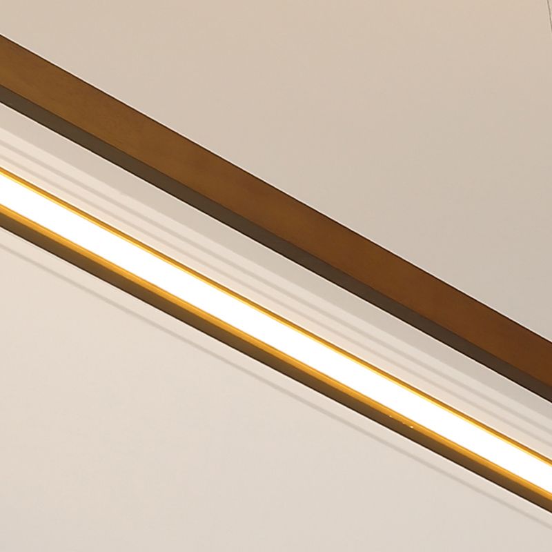 Contemporary Wood Kitchen Pendant Light Oval 1 Light Ceiling Pendant Light