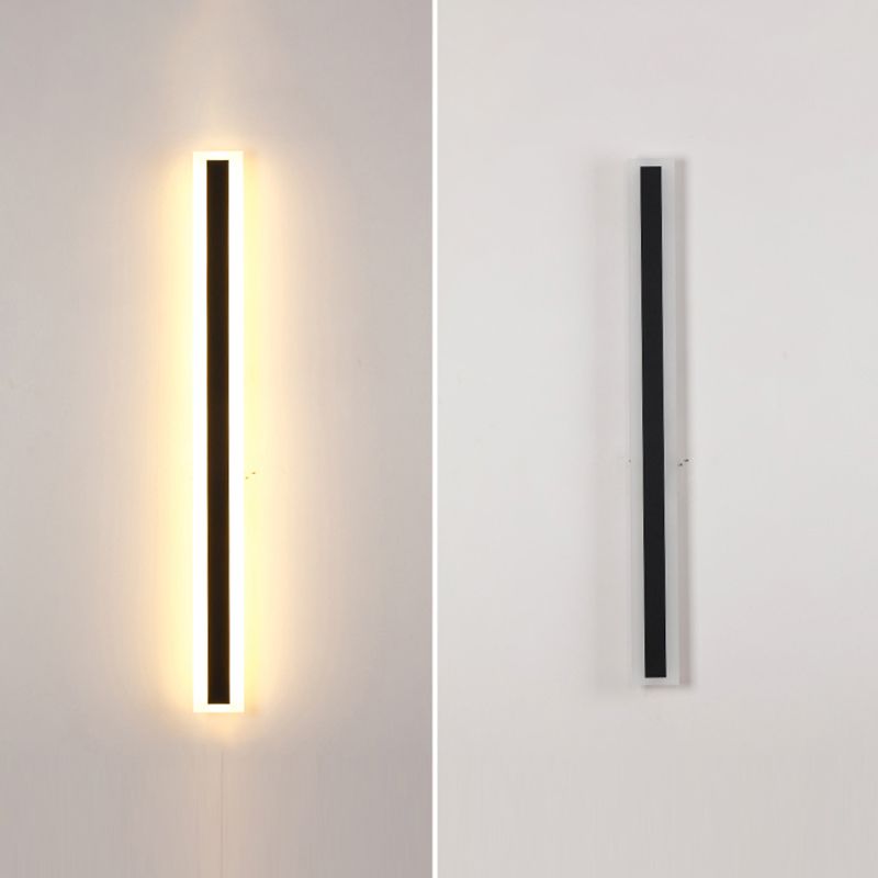 Rechthoek wandlicht moderne stijl led indoor buiten lijn vorm wandlamp armatuur