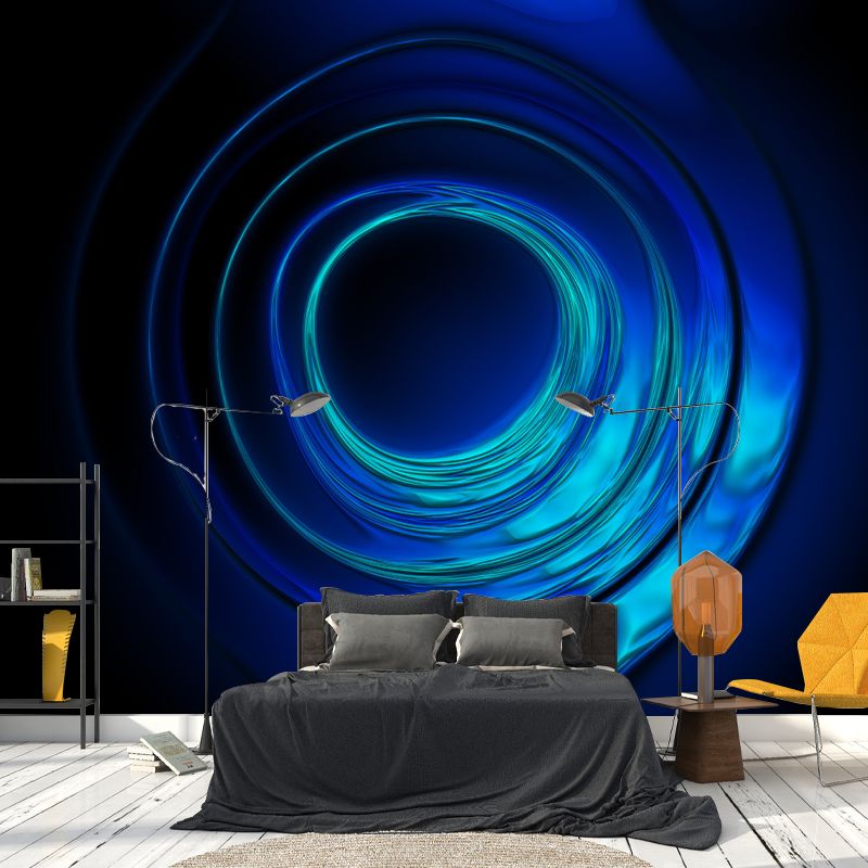Abstract Swirl Stain-Resistant Wall Mural Contemporary Wall Art for Living Room