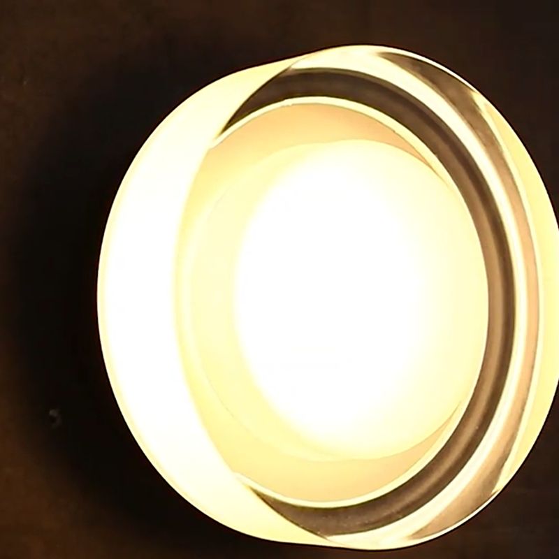 Simple Round Wall Sconce Waterproof LED Sconce Light Fixture