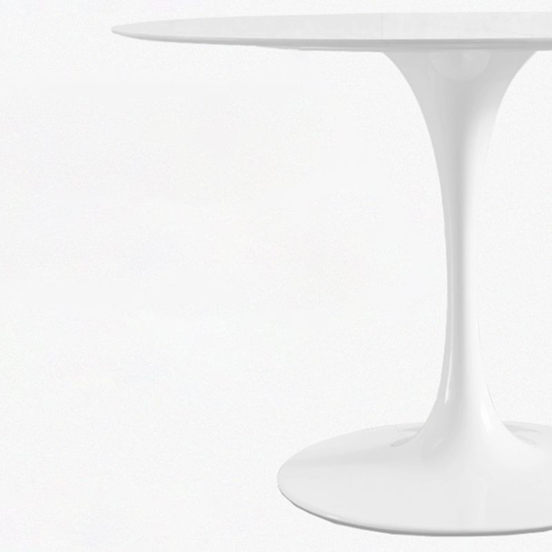Modern Round Dining Room Table Sintered Stone Dining Table with Tulip Base