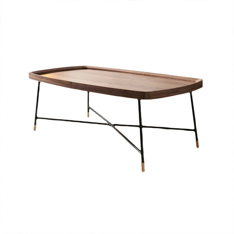 Contemporary Coffee Table Wooden Brown Coffee Cocktail Table